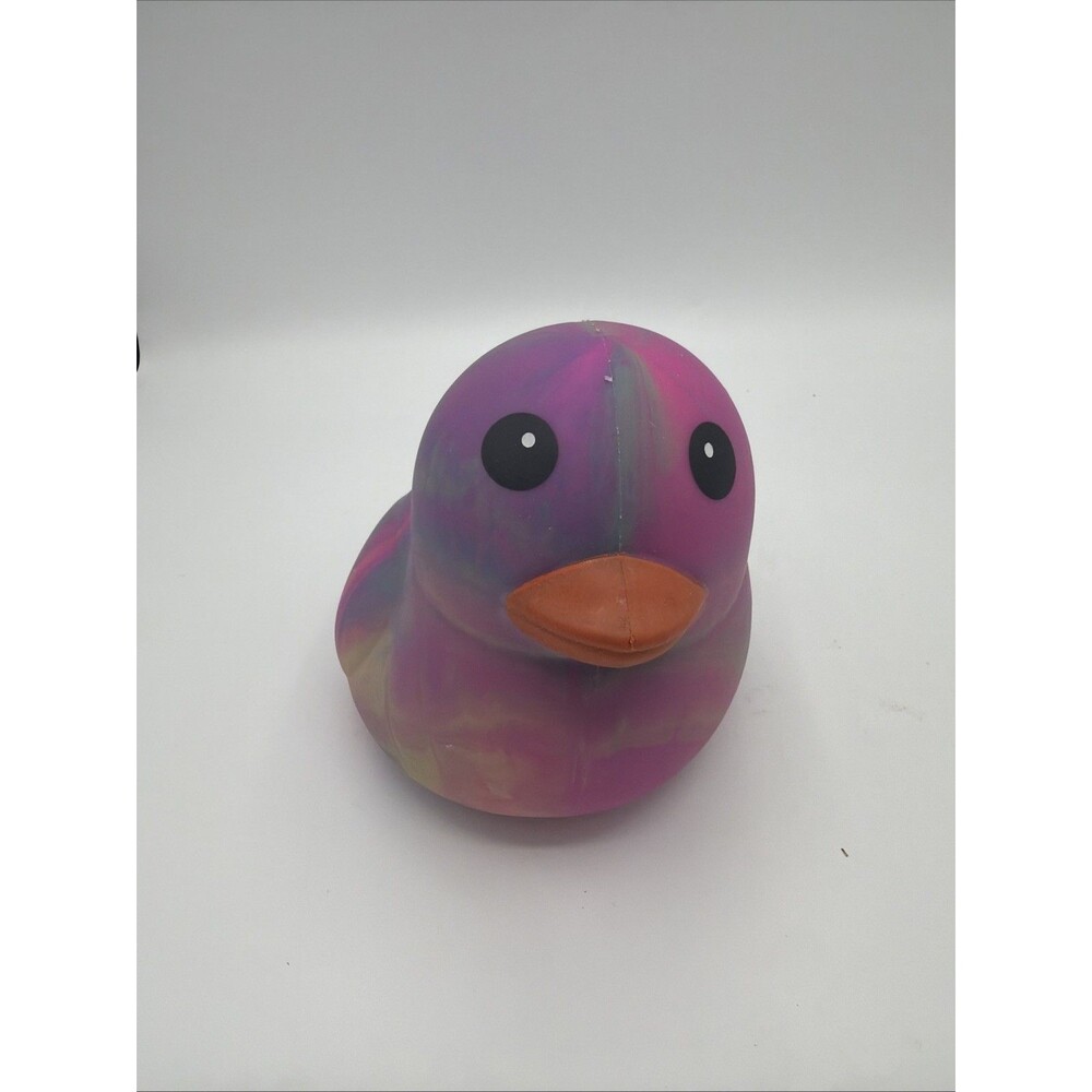 Sunny Days Jumbo Squeezy Duck Tie-Dye Green Squishy Stress Relief Toy NWT